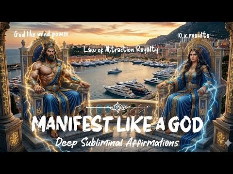 God-Like Manifestation Subliminals | Be Law of Attration Royalty | Mind Force Affirmations