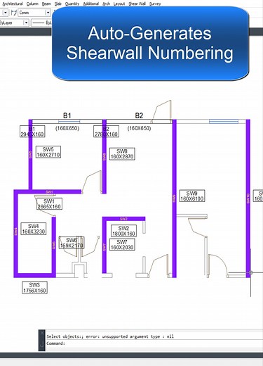 Software Name :- https://rcadexpress.com/ Tired of manually assigning and tracking shear wall numbers across your structural drawings? This video introduces the game-changing "Auto-Generate Shear Wall Numbering" command, a specialized feature within the RcadExpress CAD Add-On. Designed specifically for Structural Engineers and Designers, this tool automates the process of numbering all shear walls on your plans in a logical, sequential, and consistent manner. This is crucial for creating accurat