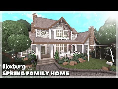 BLOXBURG: Spring Family Home Speedbuild | Roblox House Build