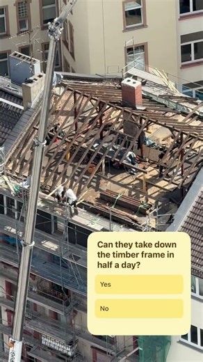 #How Germans Restore Roofs on 100-Year-Old Houses 🇩🇪#GermanRoofRestoration #asmr #peopleareawesome