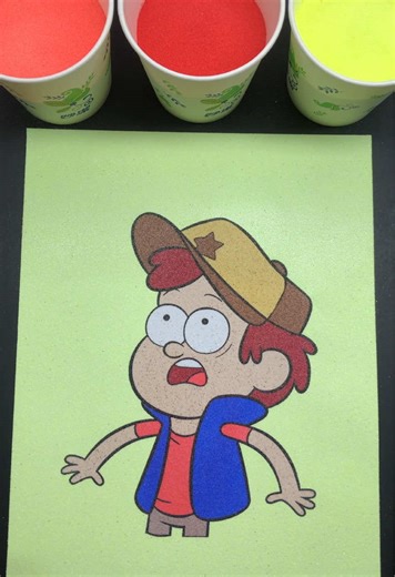 #satisfyingvideo #satisfying #tiktokviral #sandpainting#Gravity Falls | satisfying sand