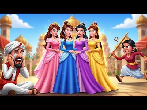 When Sheikh Chilli Met 4 Princesses 👑 | Cartoon Comedy Story
