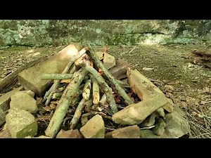Primitive camping at Jackson Falls in Shawnee National Forest Illinois