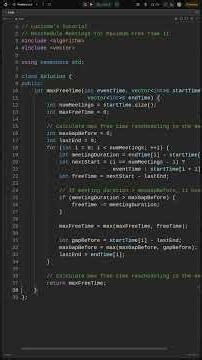 🎀LeetCode 3440🎀 Reschedule Meetings for Maximum Free Time II