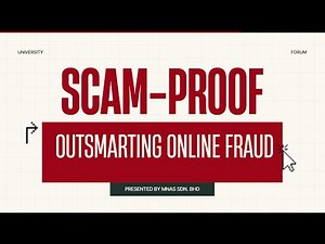 SCAM-PROOF: How to Outsmart Online Fraud | A Forum