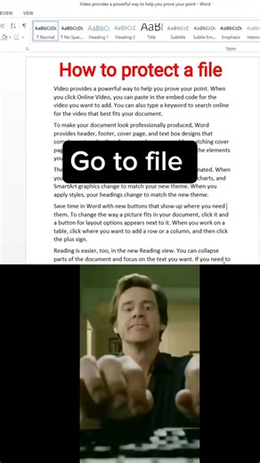 How to Password Protect a Word Document 🔐 | MS Word Tutorial #msword #wordtips