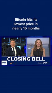 Bitcoin fell below the $73,000 mark on Tuesday, hitting its lowest price in nearly 16 months. cnb.cx/4qeSnVo | CNBC