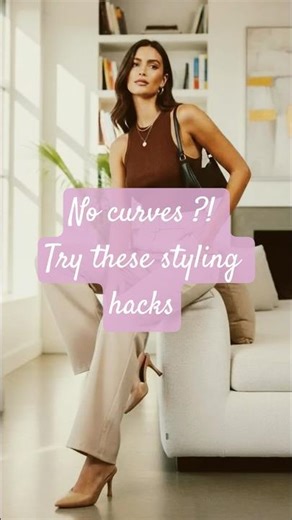 Elegant look for rectangular body -create shape, define the waist and let your outfit do the magic