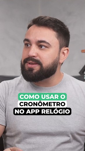 COMO USAR O CRONÔMETRO NO APP RELÓGIO #relógio #cronômetro #corrida #tempo #idosos #dicasdecelular #simplificandocelular | Bruno Siqueira - Simplificando Celular