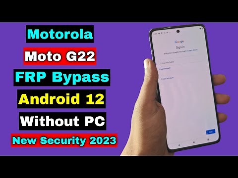 Motorola Moto G22 FRP Bypass Android 12 Without PC | Motorola Moto G22 Frp Google Account Unlock