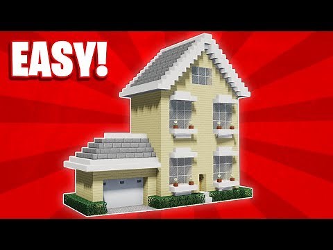 Minecraft : How To Build a Easy Suburban House Tutorial (#1)