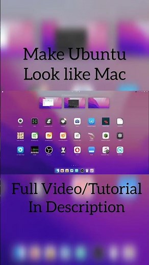How to Make Ubuntu Linux Look Like Mac | GNOME #shorts MacBook