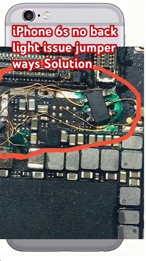 iPhone 6s no back light issue jumper ways Solution