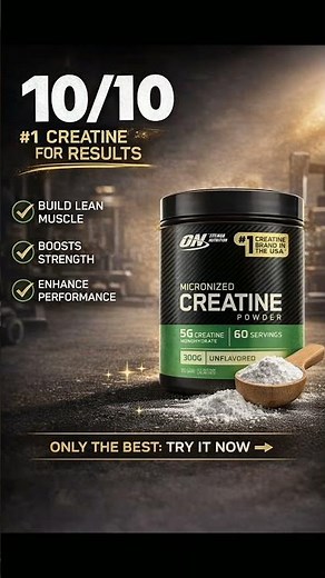 Build Strength & Power Faster with Optimum Nutrition Micronized Creatine 💪