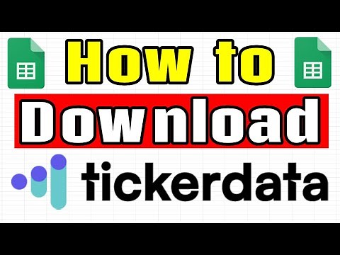 How to Download Tickerdata!