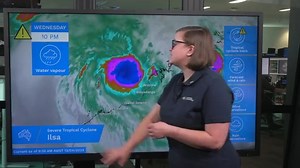 Severe Weather Update: Severe Tropical Cyclone Ilsa off the north-west coast. Severe Tropical Cyclone Ilsa, now category 4, is expected to cross the coast between Port Hedland and Bidyadanga Thursday night or Friday morning. Video current: 9.30am AWST 13 April 2023. Know your weather. Know your risk. For the latest forecasts and warnings go to our website www.bom.gov.au or the Bureau's weather app. | Bureau of Meteorology