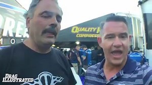 32K views · 549 reactions | Wes Buck checks in with NHRA Pro Mod hero Eric Latino after he shocked the drag racing world with a 5.77-second, 256mph blast in the opening round of eliminations to defeat number-one qualifier "Stevie Fast" Jackson. #makingdragracinggreatagain | Drag Illustrated | Facebook