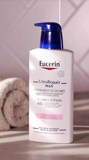 On fond rien qu’en le regardant…🤤 Notre lotion parfumée UreaRepair PLUS 5% d’Urée est un mélange de douceur et d’hydratation intense💧 Une noisette suffit pour apaiser votre peau pendant 48h ! Essayez-le dès maintenant et découvrez par vous-même les bienfaits de notre soin pour le corps 🧖‍♀️ #Eucerin #EucerinCaMarche #SkinCare #UreaRepair #Hydratation | Eucerin