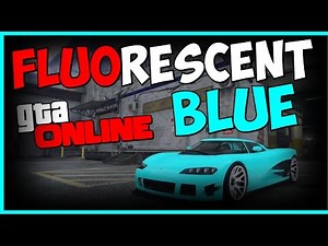 GTA 5 ONLINE - FLUORESCENT BLUE MODDED CREW COLOR TUTORIAL !