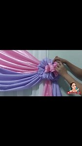 21K views · 329 reactions | Full Video Tutorial Sided Scallop with Rose Flower Backdrop Design Ideas | Jasmin Diy | Facebook