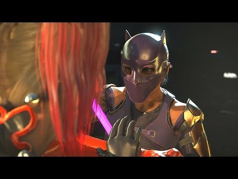 Injustice 2 - Harley Quinn Vs Catwoman - All Intro Dialogue/All Clash Quotes, Super Moves