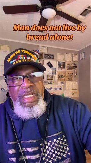 Man does not live by bread alone!#jesus #prayer #positivevibes #jesuschrist #faithandlove #christianity # | Robert Carouthers