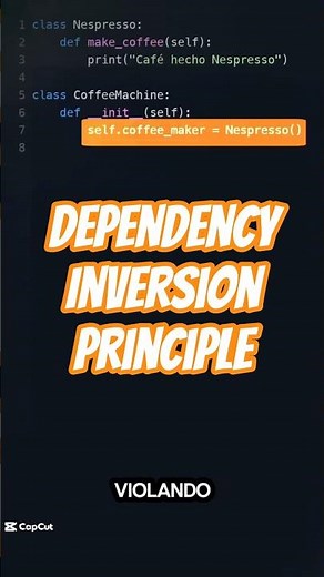 Principio Inversión de Dependencia En menos de 1 Minuto! #solidprinciples #python #programming