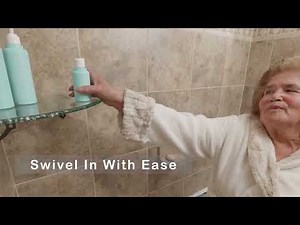 Allvibrant swivel shower bench