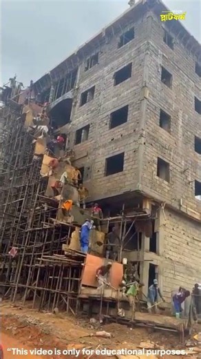 Genius Construction Hack! Mortar Sent to 6th Floor in Seconds 🚀 #shorts #shortsfeed