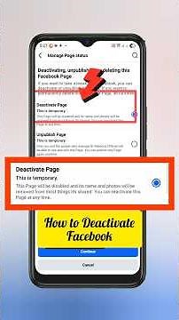 How to Deactivate Facebook Page | Step-by-Step Guide