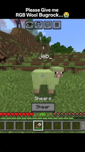 Please Give me RGB Wool Bugrock...😭 #shorts #short #minecraft #gaming #babydance