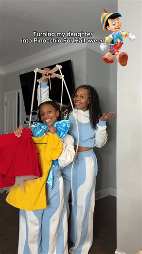 LaWayne and Londyn on Instagram: "Making sure my girl knows all the old Disney classics 😍 Love this easy diy Pinocchio costume. 🥰 Did we nail it 👀???? #disney #pinochio #dressup #getdressedwithme #2025costumes"