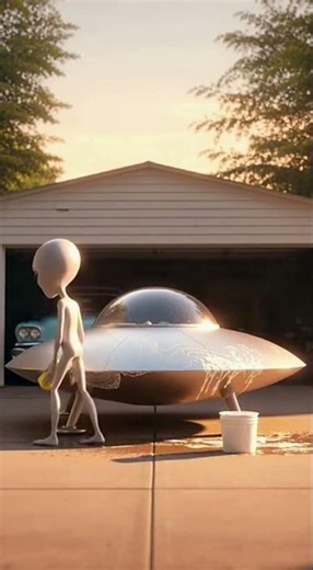 Retro Alien Life 1960s | Alien Alltag | 宇宙人の日常 | 외계인의 일상 👽✨ #Vibes #Chill #Retro #UFO #Nature #AI