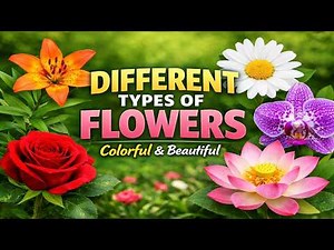 Different Types of Flowers | Names & Colors of Beautiful Flowers | Nature’s Beauty