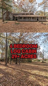 66K views · 1.2K reactions | 6 Bedroom Log Cabin on 29+ Beautiful Acres | Log Homes | Facebook