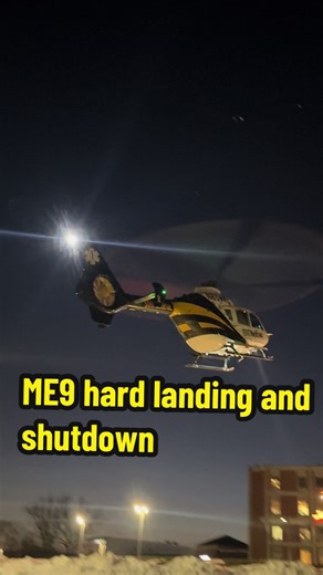 HEMS ME9 Helicopter Landing at Penn Highlands Dubois