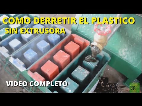 How to melt plastic with a homemade machine/full video