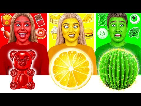 同じ色の食べ物しか食べられません | スマートガジェットとハック Funny DO Challenge