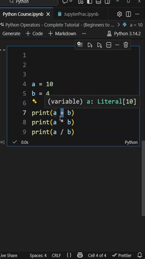 Python Operators – Basic Math Power