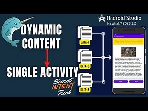 The SECRET Intent Trick 🤯 Dynamic Text on a Single Activity | Android Studio 2025