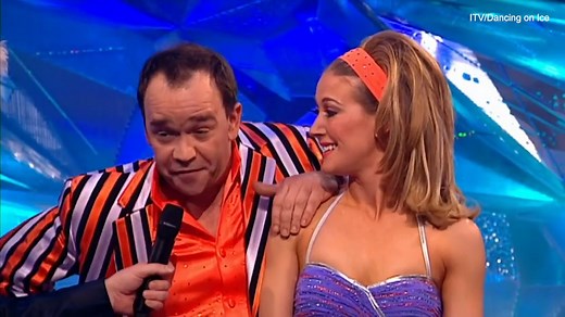 Todd Carty spirals out of control during ITV's Dancing on Ice routine