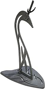 Skull Hooker Table Hooker Powder Coated Steel Trophy Mount - Perfect Kit for Table Display of Taxidermy Deer Antlers and Other Skulls - Available in Graphite Black and Robust Brown