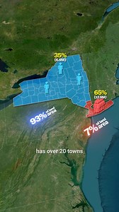 New York State Population 🤯 Why Almost Nobody Lives in Upstate NY 🇺🇸 #nyc #newyorkcity #manhattan #geography #map | Geoglobetales
