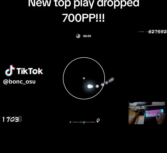 Achieving 700PP in Osu Gameplay