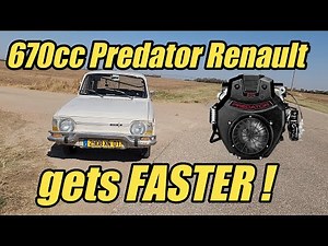 S4 E33. The twin carburetor 670 cc predator powered Renault is repaired and now even faster!