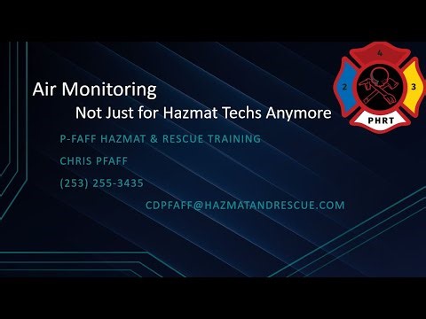 Air Monitoring – Not Just for Hazmat Techs Anymore - Provident Webinar with Chris Pfaff