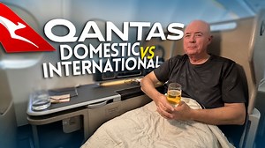 Is Qantas Domestic or Qantas International business class better? If you’re ever flown Qantas business class on both international and domestic flights you’ll know there are some significant differences. #qantas #qantasfirst #travel #travelvlog #airlines #airlinereview | Kym Illman F1