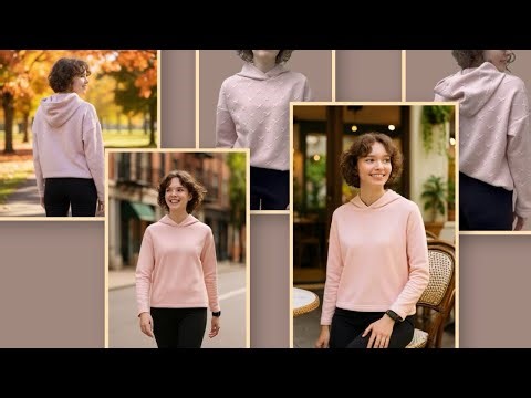 Size 38 Handmade Hooded Sweatshirt | Comfortable Cotton Fabric