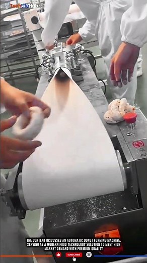 Innovation Donut Maker: Efficient Mass Production, Consistent Shape, Hygienic Food Tech #tech