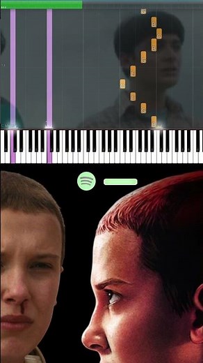 Stranger Things Main Theme - Slow Tempo | SUPER EASY Piano Tutorial #learnpiano #pianotutorial